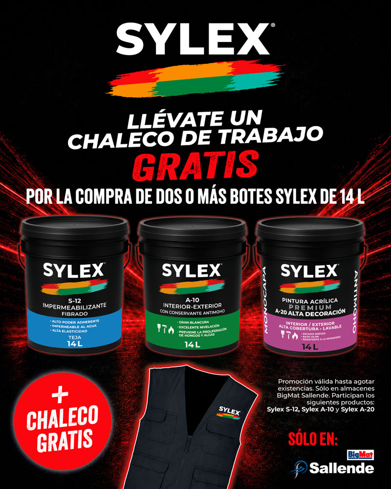 Promoción Sylex: chaleco de trabajo gratis